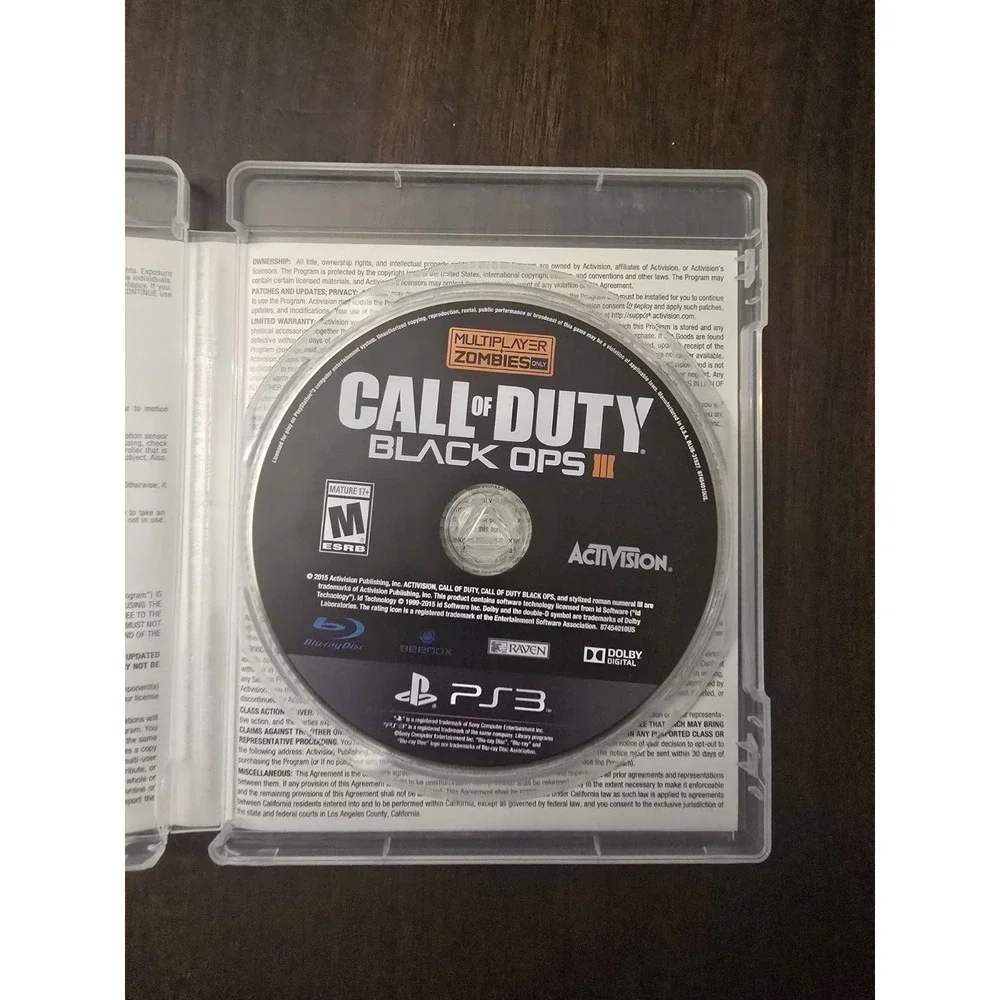 Call of Duty Black Ops III Sony PlayStation 3 PS3 Tested & Working